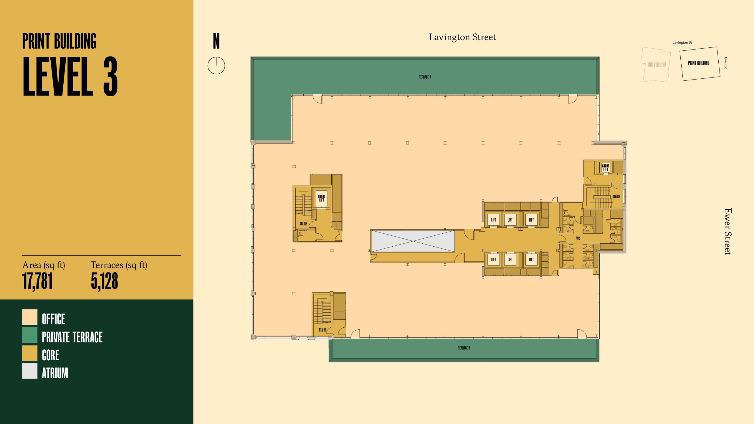 Print building level 3 floor plan