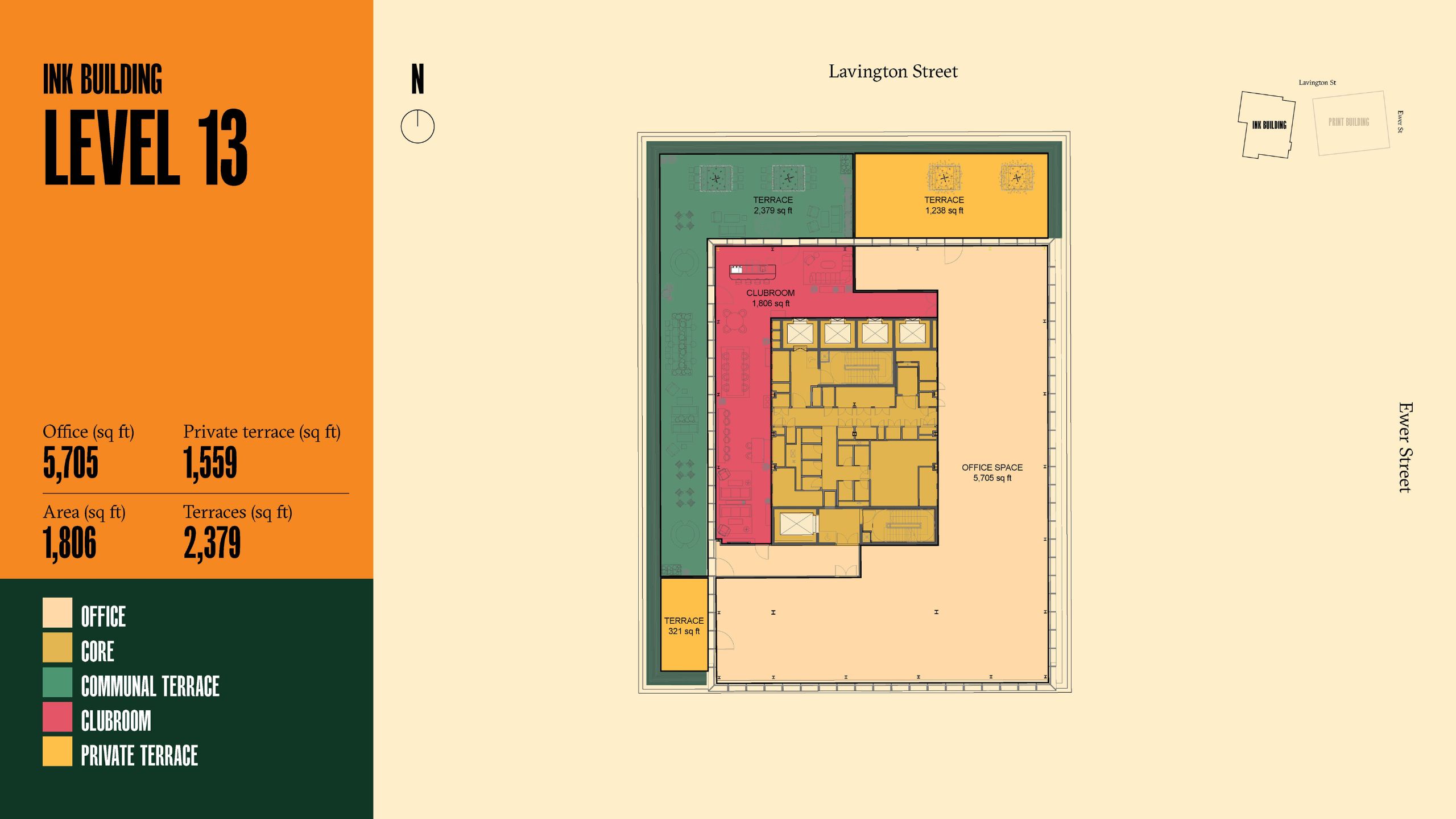 Ink building level 13 floorplan