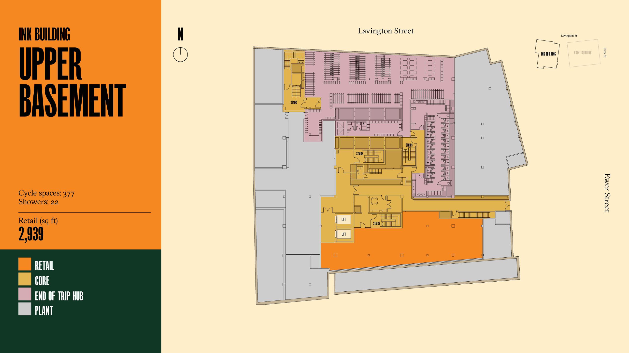 Ink upper basement floor plan