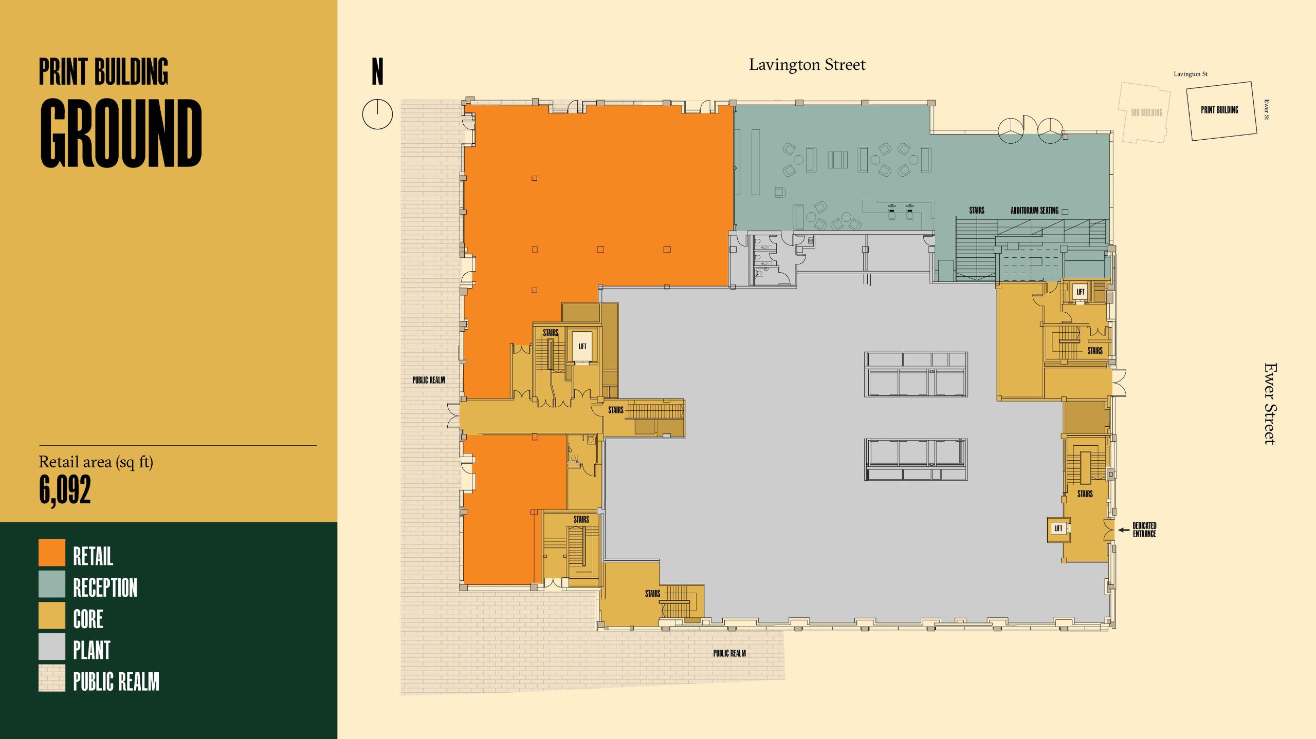 Print building Ground floor plan